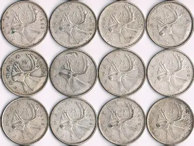 Accumulation de 25 cents en argent 1968 Disponible à Mascouche J7K 1E9 Si l’annonce est là, l’item e...