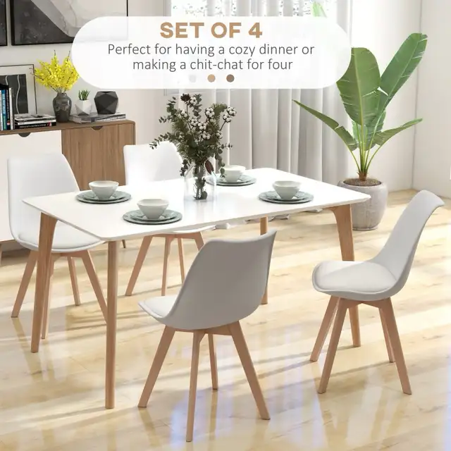 Dining Table Chairs, Rubber Wood Kitchen Table Chairs in Chairs & Recliners in Markham / York Region - Image 5