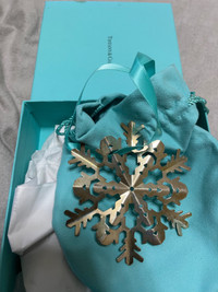 RARE Tiffany & Co. Sterling Silver Snowflake Holiday Tree Orname