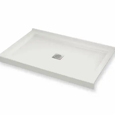 Part # 420002-503-001 Maax B3Square acrylic 48" x 34" corner right shower base w/ center drain, chro...