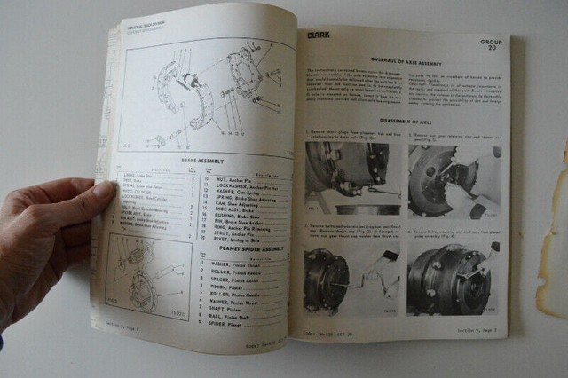 CLARK Forklift HR 18000 Series 1979 Instruction Manual dans Art et objets de collection  à Drummondville - Image 2
