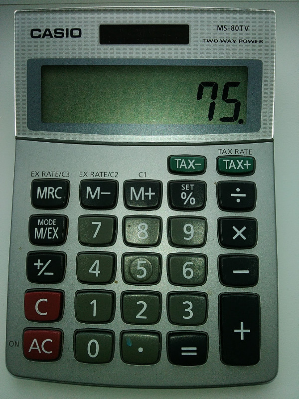 Casio MS-80TV: Calculatrice scientifique / Scientific Calculator dans Appareils électroniques  à Longueuil/Rive Sud