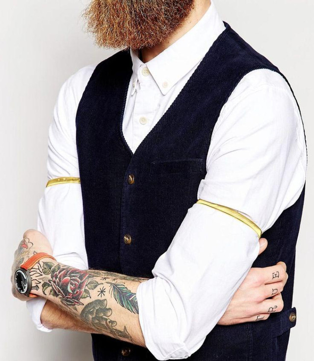⭐ Mens Metal Armband Sleeve Garter Anti-Slip Shirt Sleeve Holder in Men's in Vancouver