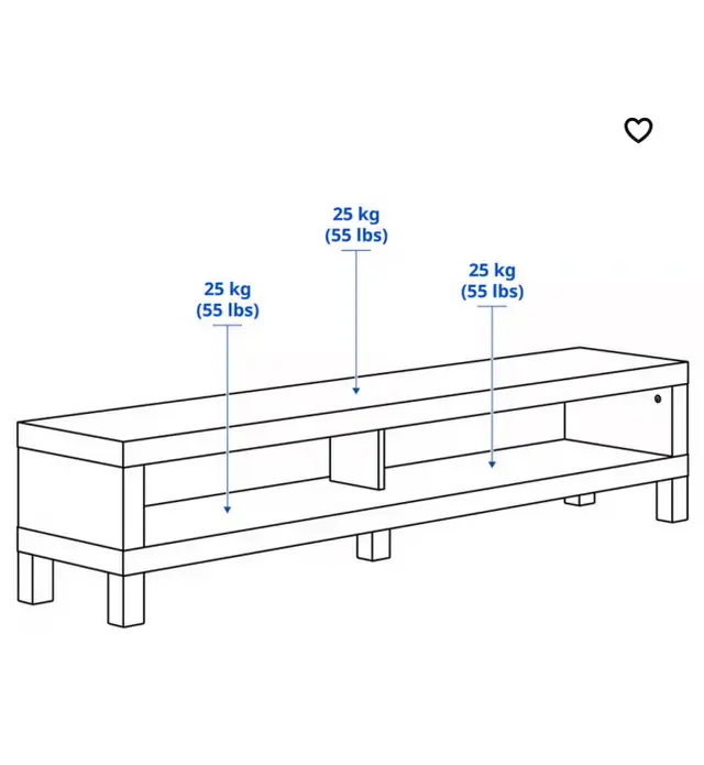 TV bench, black-brown  in TV Tables & Entertainment Units in Downtown-West End - Image 4