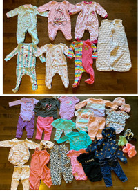 Lot of baby girl clothes 