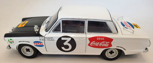 SOLD 1:18 Autoart Millennium 1964 Ford Cortina GT MK1 #3 Rally in Arts & Collectibles in Kawartha Lakes - Image 2
