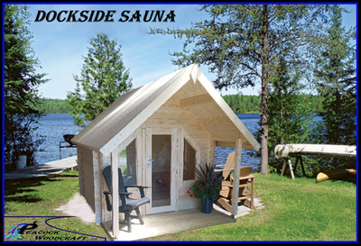 7'6'' x 10' Log Sauna Kit Special, View more
