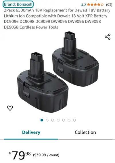 dewalt battery, View more