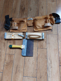 Tool belt &amp; dry wall tools