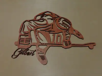 Hockey Player -Laser Cut - Any Name and Number Available, View more