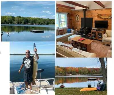 5 Bdrm Waterfront Cottage: Great Fishing and Swimming, View more