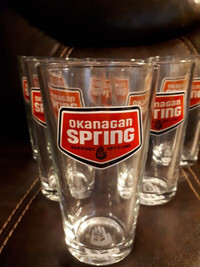 Okanagan Springs beer pint glasses x 6 Vernon BC