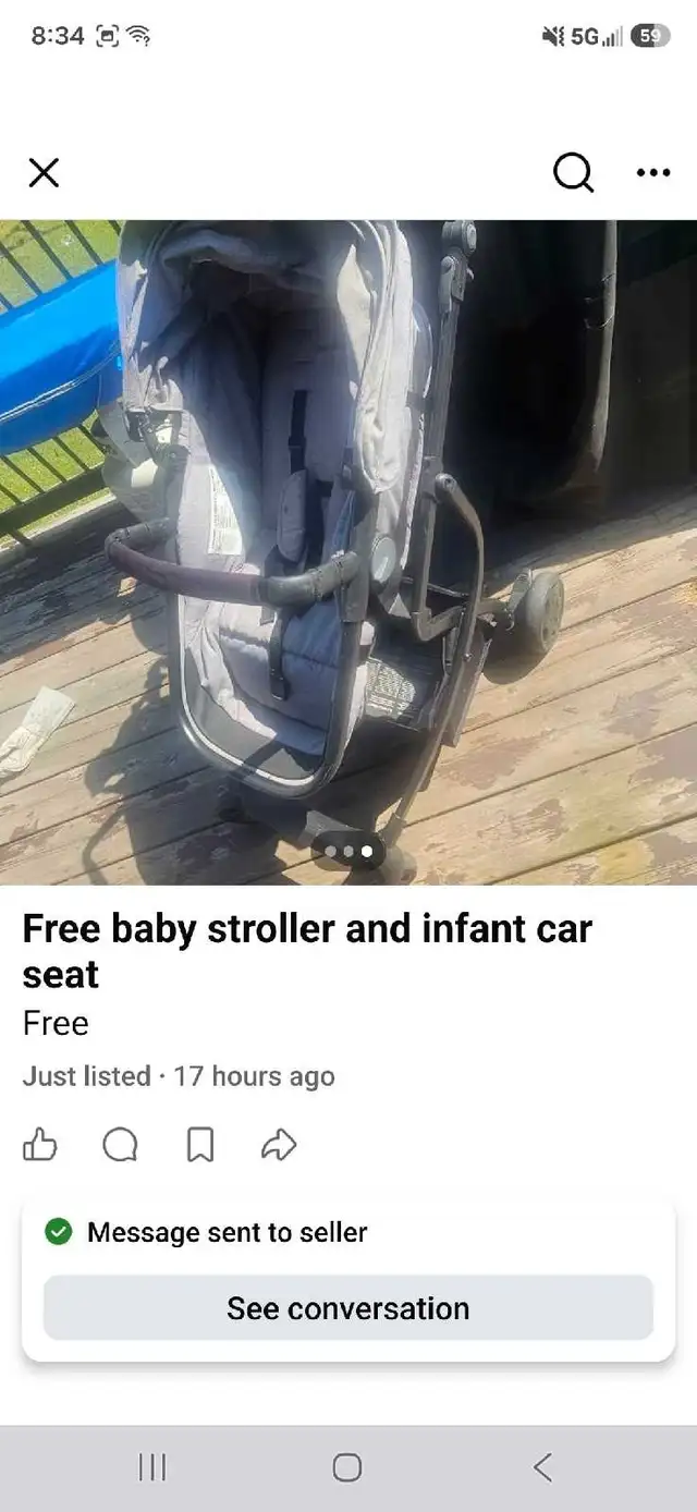 baby car seat in Clothing - 9-12 Months in Edmonton - Image 4