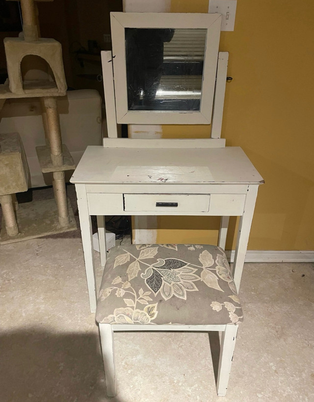 Vanity/Make up table and stool in Desks in Truro