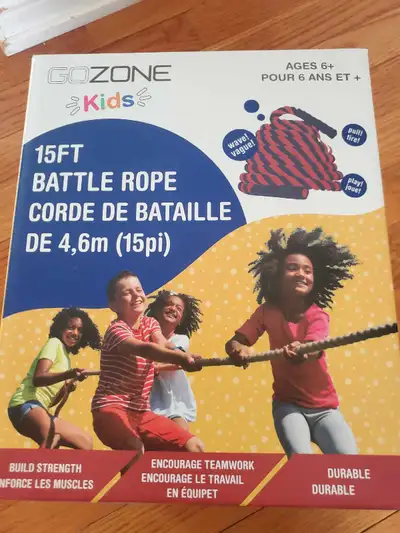 KIDS 15 FOOT BATTLE ROPE FOR YOUR NEXT PARTY NEW, View more