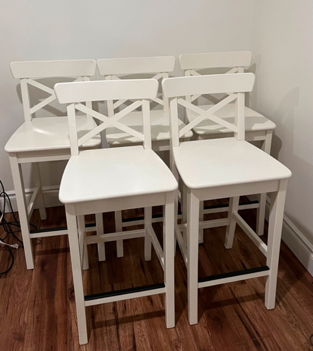IKEA INGOLF bar stools x 5 | Chairs & Recliners | Cambridge | Kijiji
