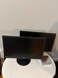 Two monitors in good condition Asus, each $40