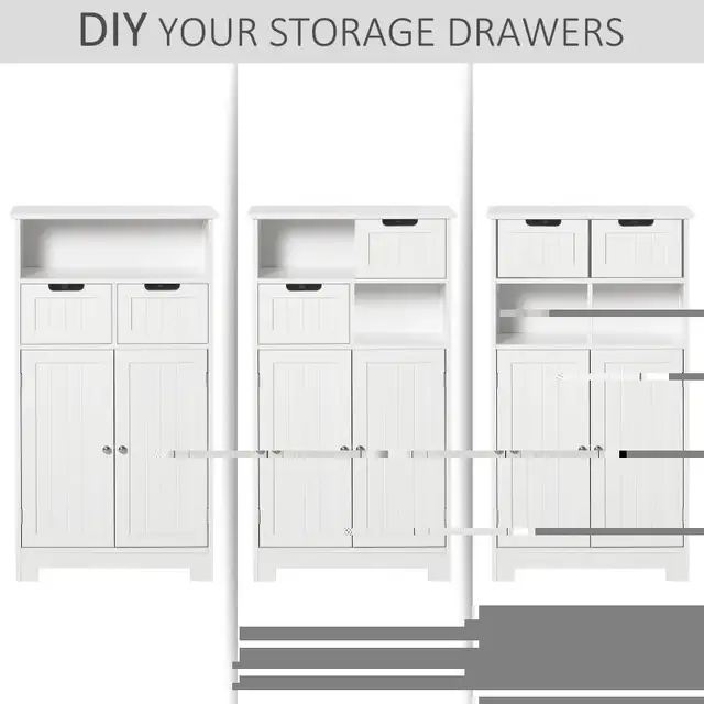 Bathroom Storage Cabinet Floor with Adjustable Shelf and Drawers in Bookcases & Shelving Units in Markham / York Region - Image 5