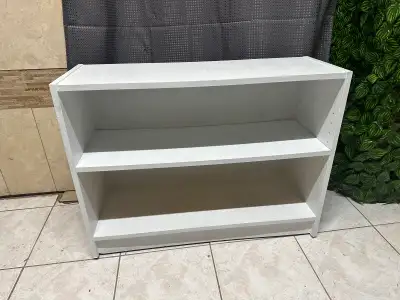 White 2-Shelf Bookcase W32 H25, View more