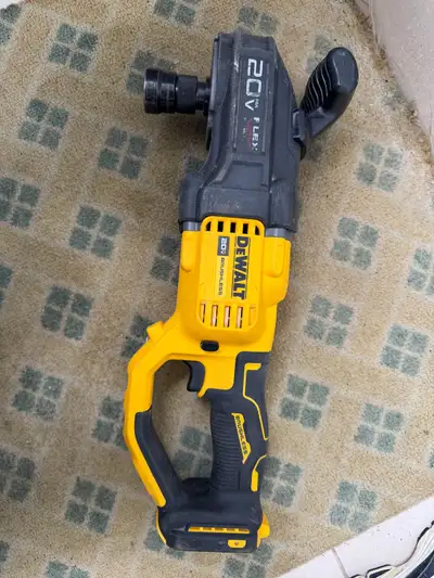 Good Condition Working no issues. DEWALT 20V MAX FLEXVOLT Advantage Cordless 7/16 Right Angle Drill...