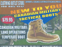 ARMY BOOTS MILITARY SURPLUS - LAND OPERATIONS TEMPERATE BOOT