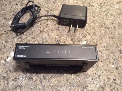 TRENDnet 5 Port Gigabit Switch for sale. Provides high speed network connections to your devices. Li...