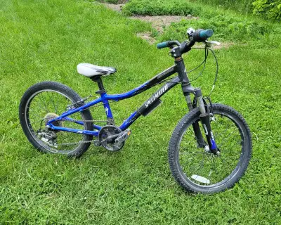 Specialized kids mountain bike, 20" wheels. Very good condition; high quality brand.