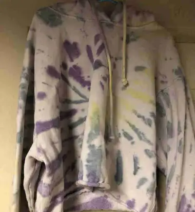 tie dye cropped hoodie , View more
