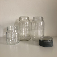 Vintage Mason Glass Jars - Made in Canada  (not IKEA )