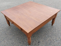 RUSTIC ELEGANCE - LARGE SOLID WOOD CENTER TABLE