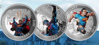 2015 Silver 1 oz Superman Iconic Comic Book Covers 3 Coin Set