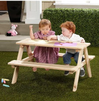 New Kids Wooden Picnic Bench