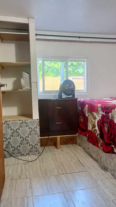 Ground floor private room for rent immediately.