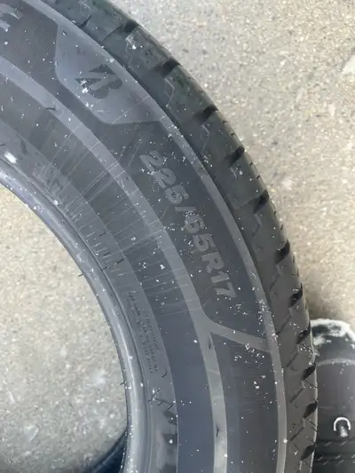 Selling brand new 2025 Bridgestone Alenza tires used for two months before winter started.. asking f...