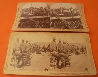 Underwood Two Stereo View Card The Firms Worchester- Germans, View more