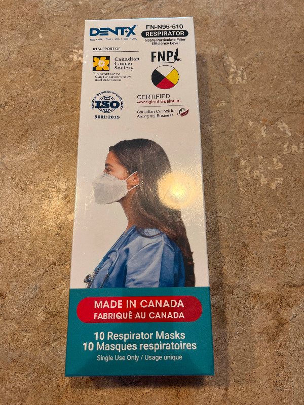 Brand New, Sealed Dent-X FN-N95 - 510 3D Masks - Kemptville in Health & Special Needs in Ottawa