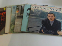 6 ALBUMS VINYLES DU CHANTEUR/ACTEUR FRANCAIS YVES MONTAND