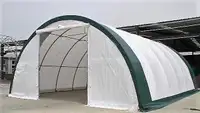 Dome Storage Shelter 30'x85'x15' (450g PVC)