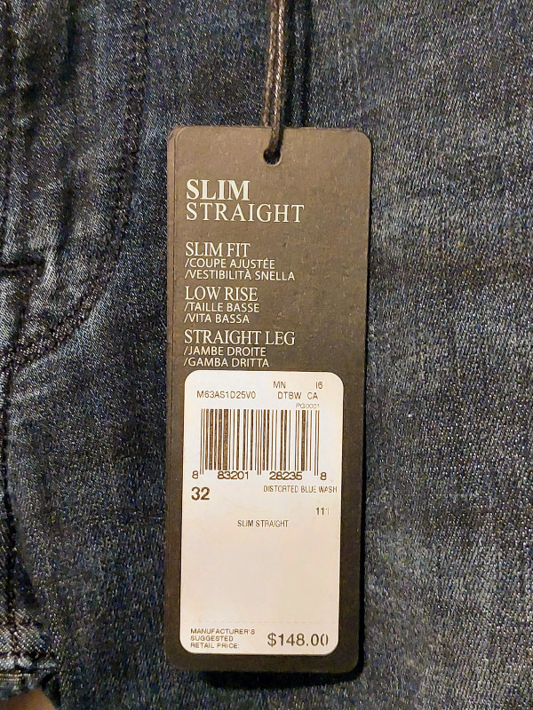 Guess Slim Straight Men's Jeans - Brand New-32 in Men's in City of Toronto - Image 4