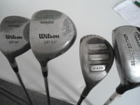 COLLECTION OF MEN'S LEFT HANDED GOLF CLUBS