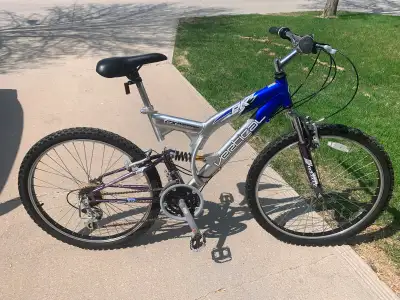 Dual suspension mountain bike, View more