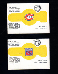 CARTE DE HOCKEY 1973-74 OPC RINGS, RING BAGUE A L'UNITÉS