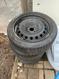 Winer tires with metal rims 