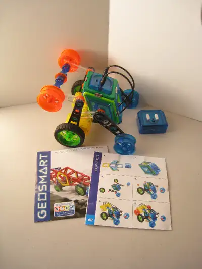 Great, like new, condition. “Build your Flip Bot! Launch the turbo motors to make it flip and spin!”...