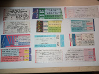 billet spectacle ticket stubs rock n roll music musique montreal