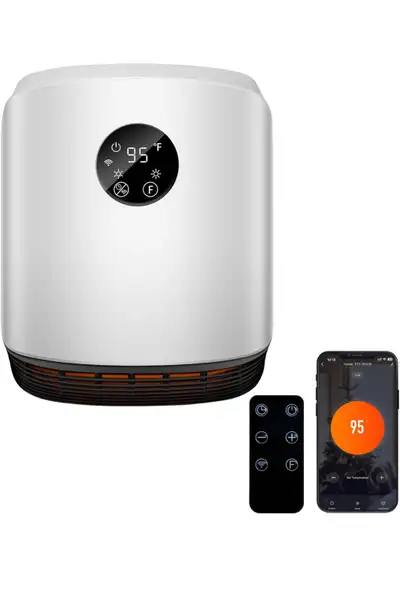 Space Heater for Indoor Use Electric Wall Heater-WIFI 1500W , View more
