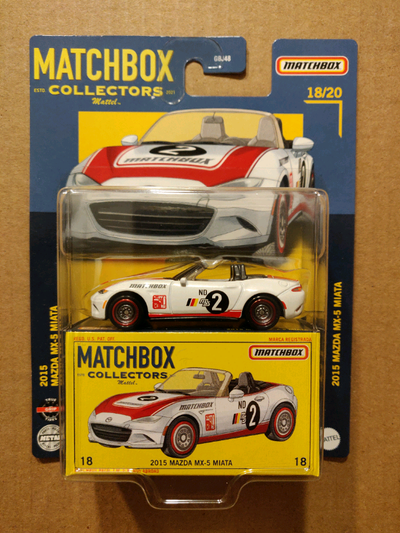 New Matchbox Collectors 2015 Mazda MX-5 Miata ND chassis 1/64 diecast car with True Grip Tires $12