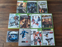 Lot de 11 jeux pour Xbox 360