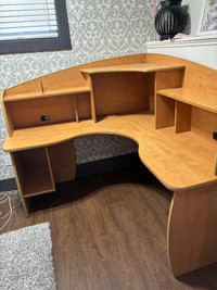 Large solid wood desk 