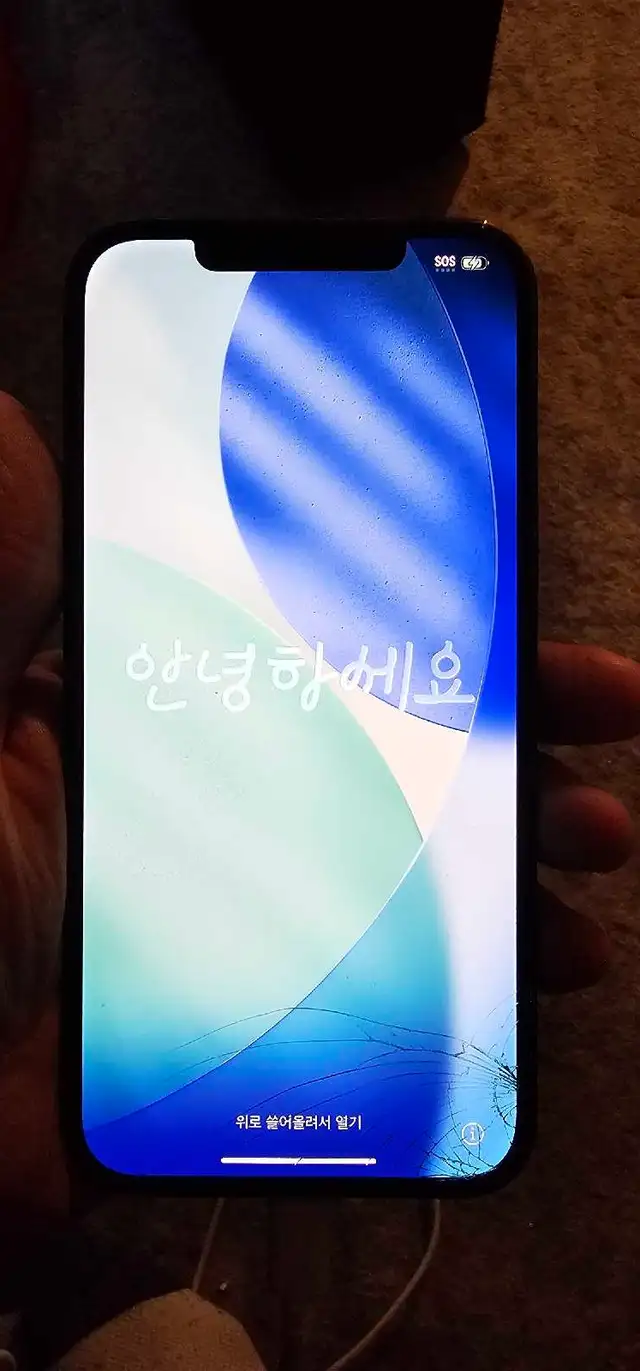 Iphone 12 pro max works fine cracked